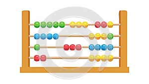 Colorful Abacus for Math Learning, Engaging Tool, vector design Generative AI