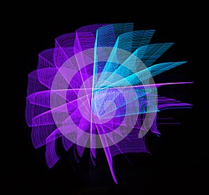 Colorful abstract artistic fractal lights