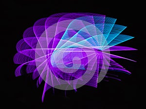 Colorful abstract artistic fractal lights