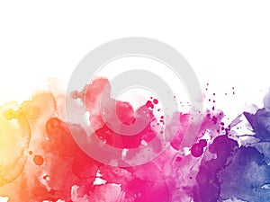 Colorful Abstract artistic watercolor splash background