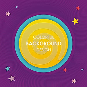 Colorful Abstract background with circular style design