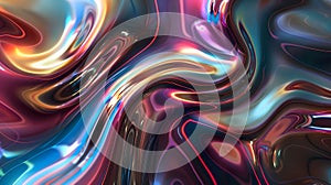 Colorful Abstract Background with Distorted Chromatic Aberrations