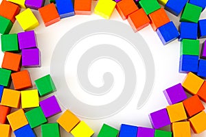 Colorful abstract background and frame 