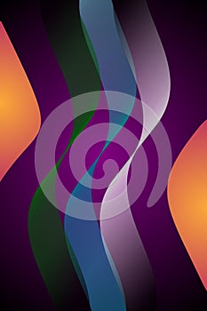 Colorful abstract background with lines and waves