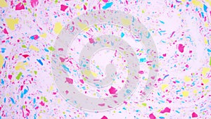 Colorful abstract background, moving spots of paint on the liquid surface. Motley backdrop for VJ and motion design.