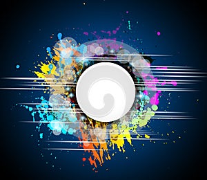 Colorful abstract background with rainbow