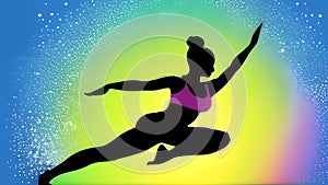 Colorful abstract background relating to fitness concept