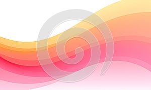 Colorful abstract background with smooth lines. illustration.