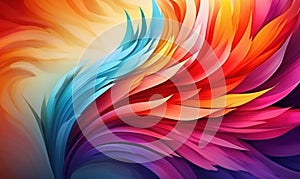 colorful abstract background with smooth lines in the shape of a wave.