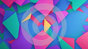 Colorful Abstract Background With Triangles