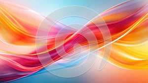 Colorful Abstract Background with Vibrant Waves