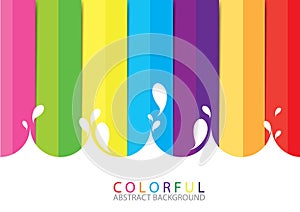 Colorful abstract background and water drop vector design