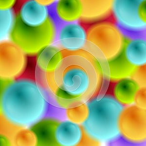 Colorful abstract blurred bubbles background