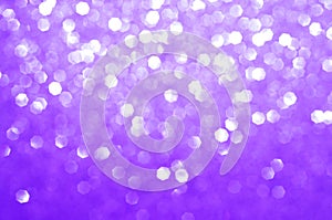 Colorful abstract blurred purple background, violet glitter texture christmas