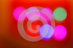 Colorful Abstract Blurred red backgrounds bokeh lighting