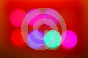 Colorful Abstract Blurred red backgrounds bokeh lighting