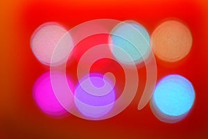 Colorful Abstract Blurred red backgrounds bokeh lighting