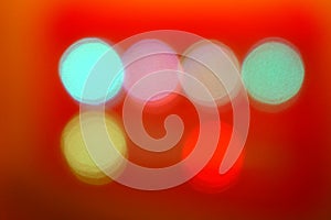 Colorful Abstract Blurred red backgrounds bokeh lighting