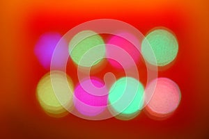 Colorful Abstract Blurred red backgrounds bokeh lighting
