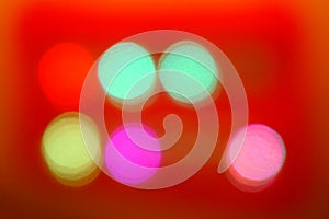 Colorful Abstract Blurred red backgrounds bokeh lighting