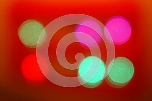 Colorful Abstract Blurred red backgrounds bokeh lighting