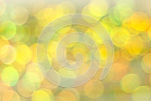 Colorful abstract bokeh background. Circle lights of blurred tin