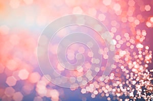 Abstract background bokeh of bright sparkles