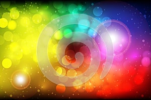 Colorful Abstract Bokeh Vector Background