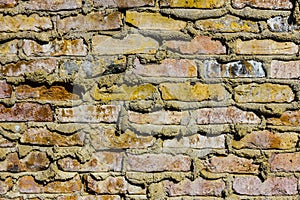 Colorful Abstract Brick Background from Old Building II