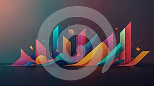 Colorful Abstract Data Visualization Art