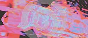 Abstract 3D word clouds illustrating frequency and data visualization techniques