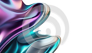 Colorful Abstract Design With Smooth Flowing Shapes photo
