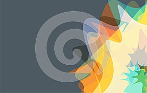 Colorful abstract design Vector background.One side abstract design Vector. colorful wave background.