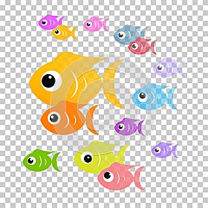 Colorful Abstract Fish Illustration