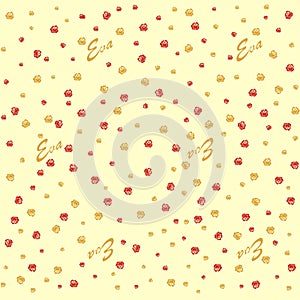 Colorful abstract floral pattern. Seamless vector background.Wallpaper with roses. Flat.