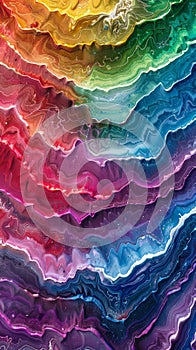 Colorful abstract fluid art