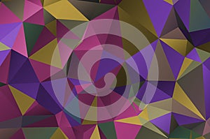 Colorful abstract geometric background with triangular polygons. Colorful mosaic of triangle