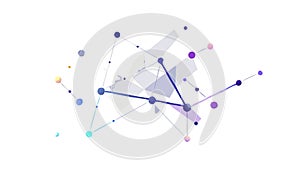 Colorful Abstract Geometric Network Fluid Vector, vector design Generative AI