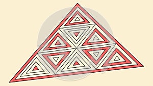 Colorful Abstract Geometric Pattern, Diverse Shapes, vector design Generative AI