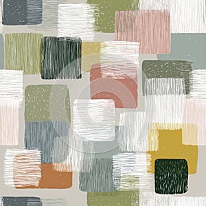 Colorful Abstract Geometric Shapes in Soft Pastel Tones and Textures