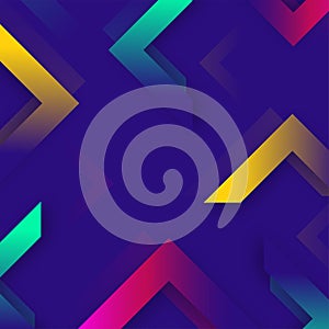 Colorful abstract geometric triangle element.