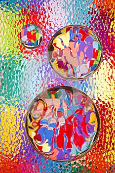 Colorful Abstract with Glass