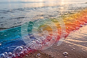 Bright gradient abstract background with fluid colors