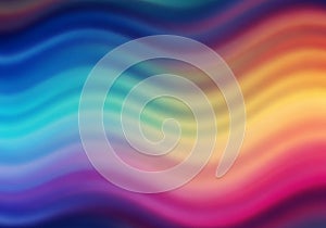 A colorful abstract image with wavy lines in a gradient pattern.