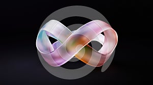 Colorful abstract infinity loop design
