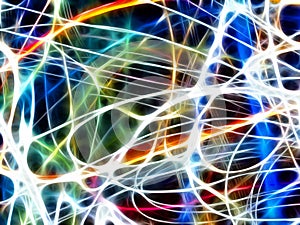 Colorful abstract light (fractal background)