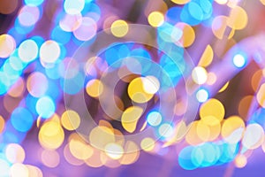 Abstract night lights bokeh background
