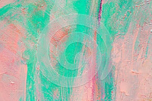 Colorful abstract oil painting art background. Texture of canvas and oil. Abstract background for design.