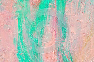 Colorful abstract oil painting art background. Texture of canvas and oil. Abstract background for design.