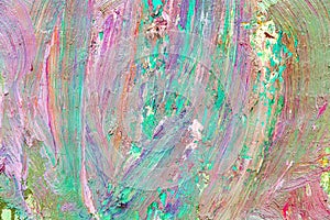 Colorful abstract oil painting art background. Texture of canvas and oil. Abstract background for design.